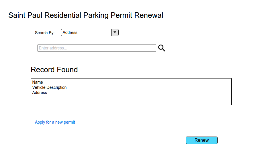 Existing permit search results