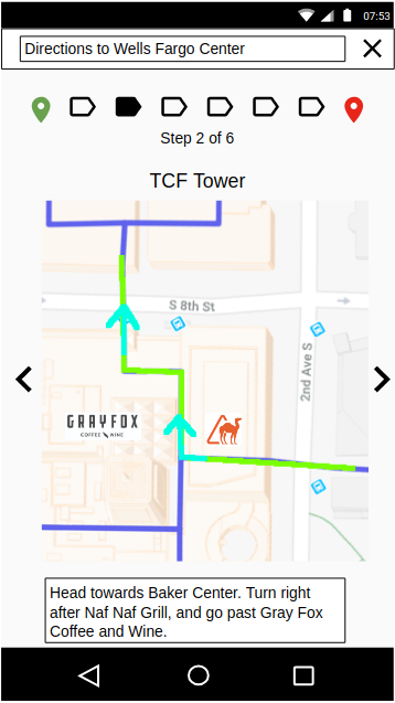 Skyway Guide App Navigation Step 2