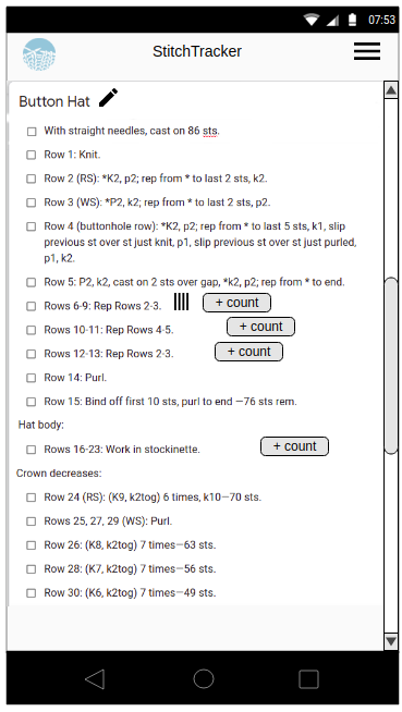 Knitting pattern